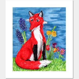 Spring Fox Posters and Art